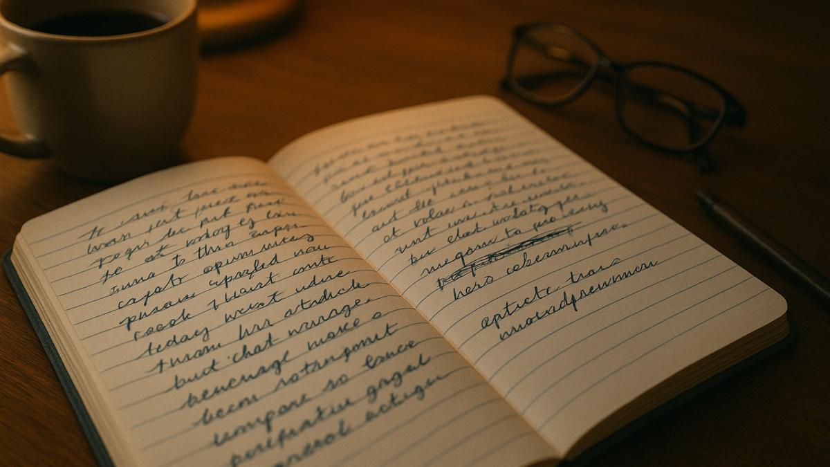 Личный дневник с неровными строками