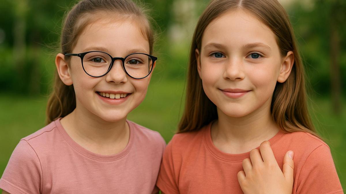 Девочки с очками и линзами