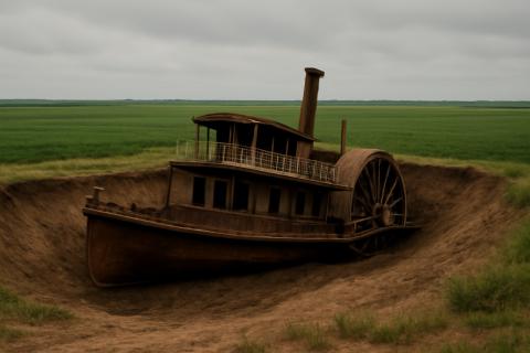 В Канзасе нашли затонувший в 1856 году в Миссисипи корабль с грузом артефактов