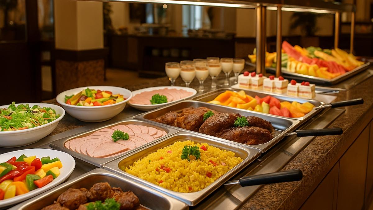 Шведский стол в отеле