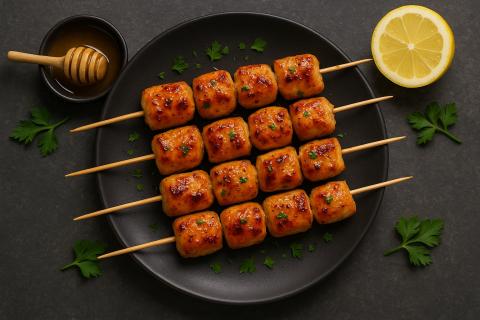 Медовая глазурь делает куриные шашлычки сочными и ароматными — рецепт кулинаров
