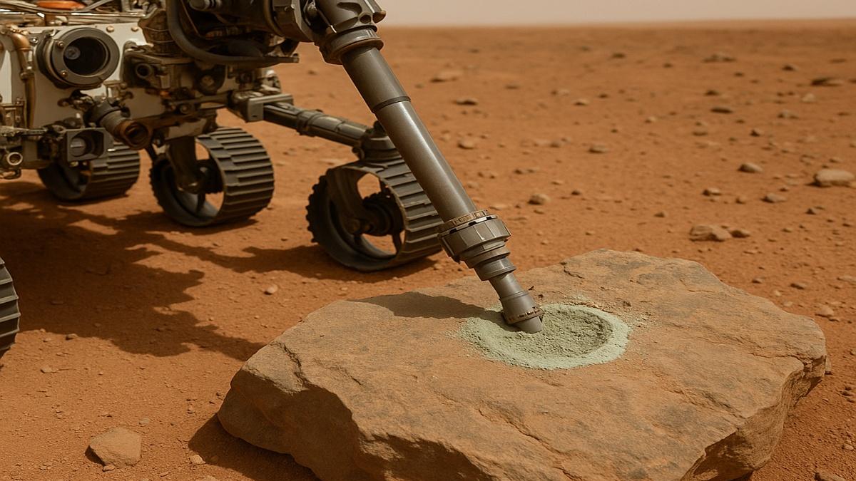Марсоход Perseverance бурение