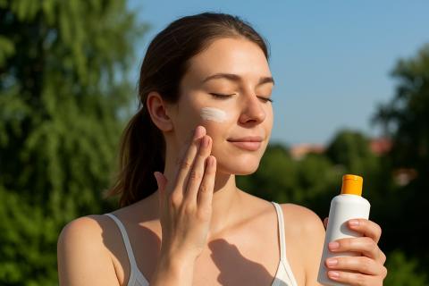 Врачи рекомендуют наносить SPF круглый год для защиты от морщин и пятен