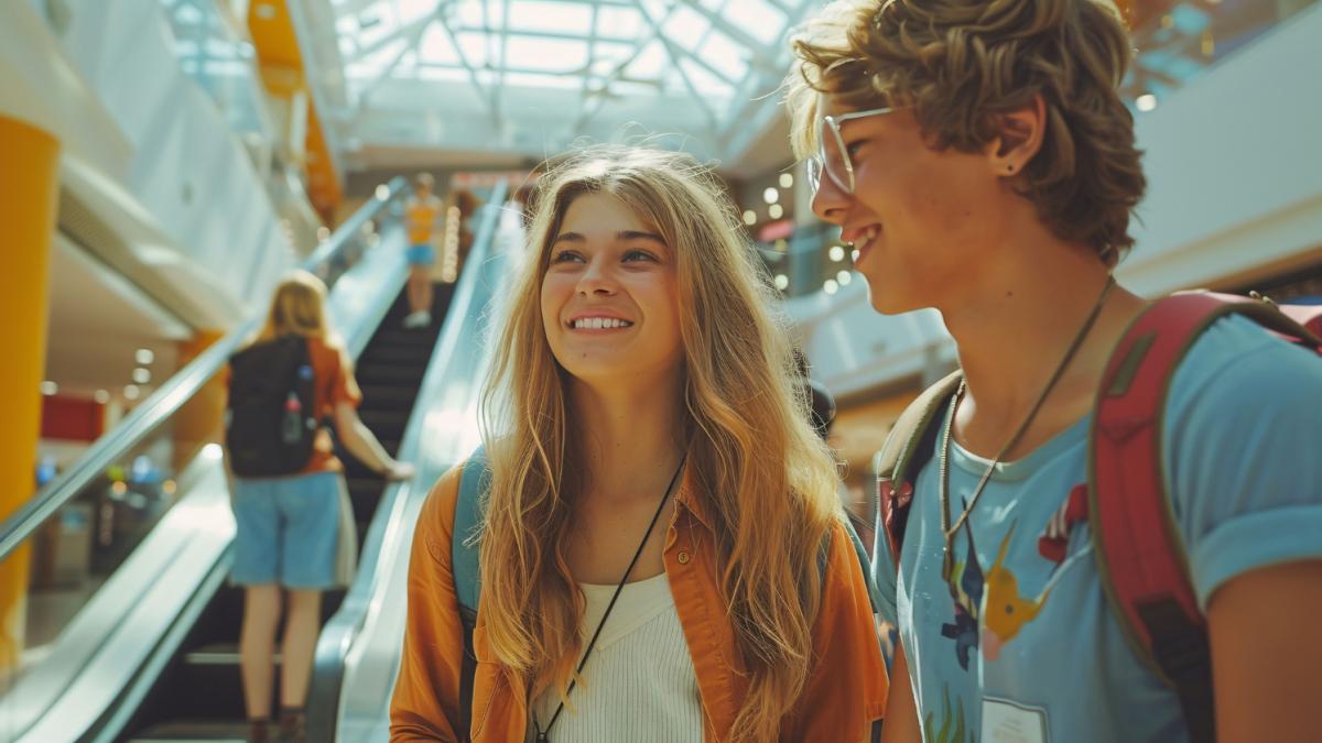 студенты в аэропорту