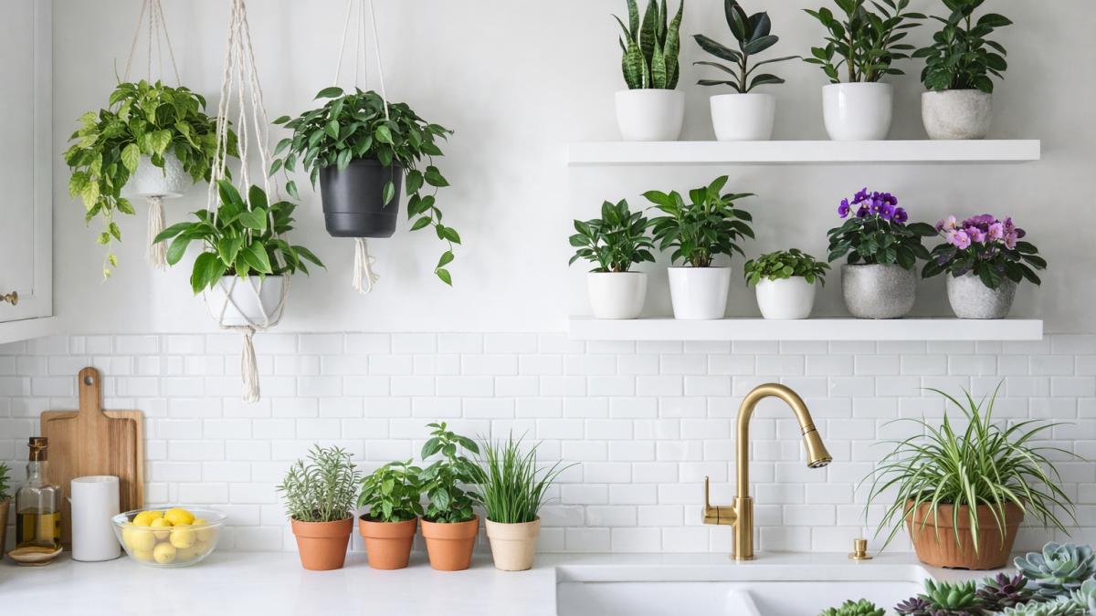 Растения на кухне