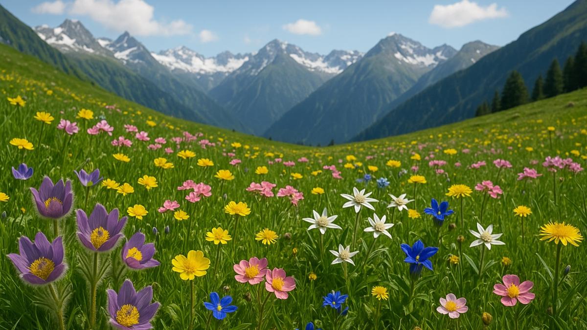 Альпийские луга летом Альпийские луга летом