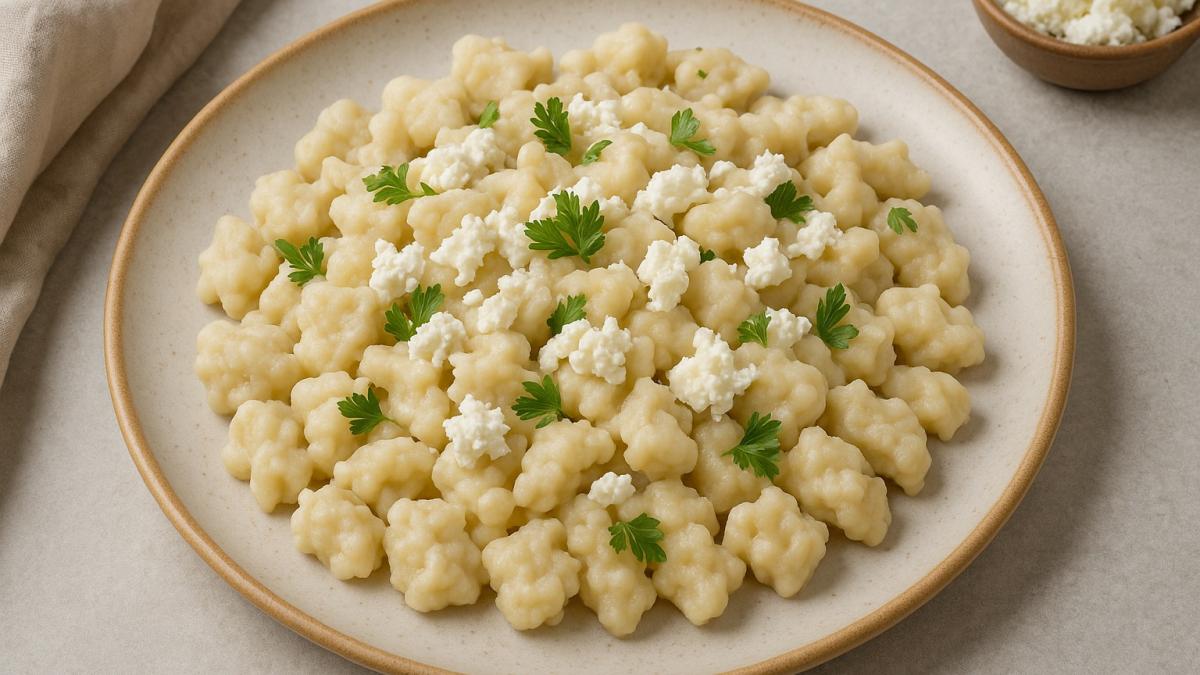 Словацкие галушки с сыром Словацкие галушки с сыром
