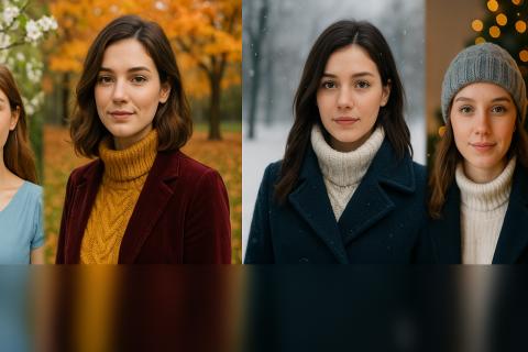 Какие цвета и ткани выбрать для фотосессии весной, летом, осенью и зимой