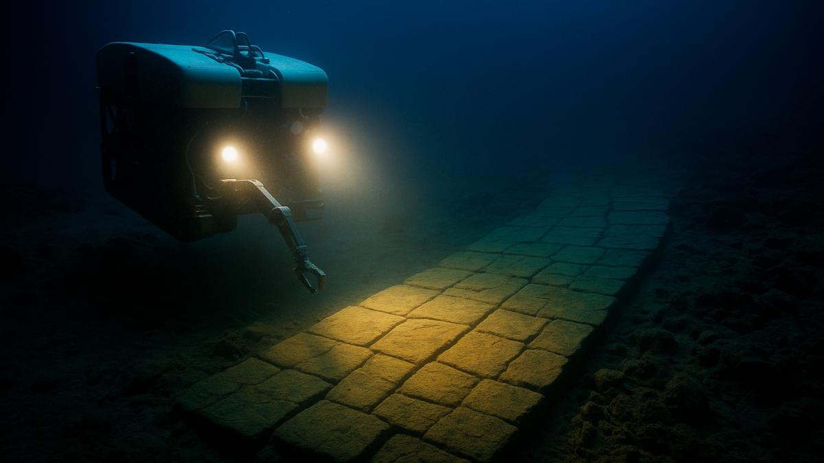 Робот у подводной дороги