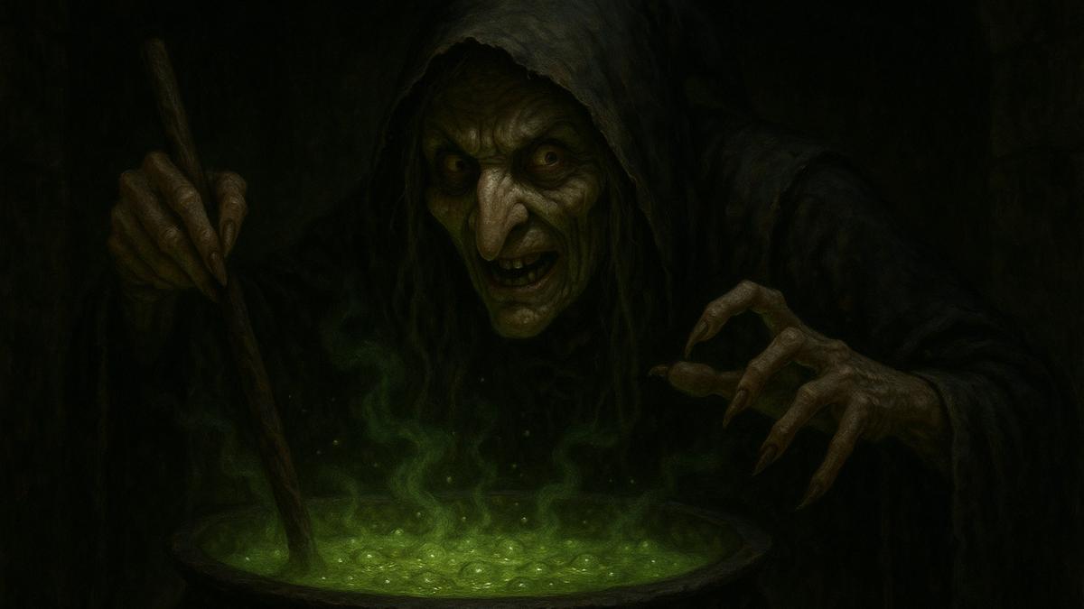 Ведьма у котла