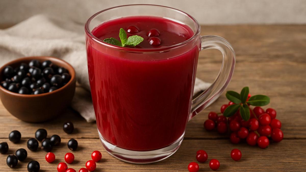 Кисель из черёмухи и брусники Кисель из черёмухи и брусники