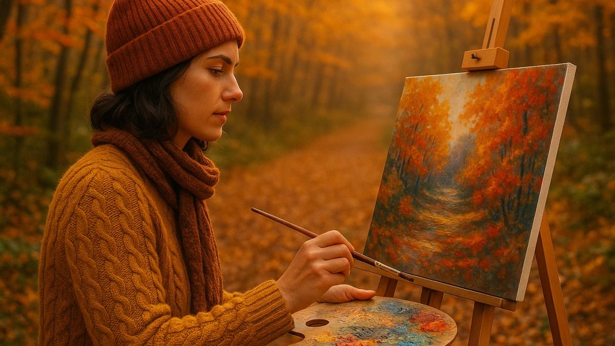 Осеннее вдохновение художника Осеннее вдохновение художника