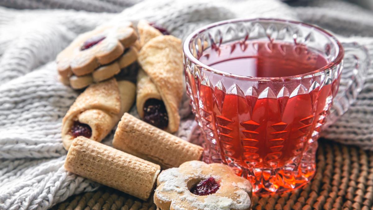 Кисель и печенье