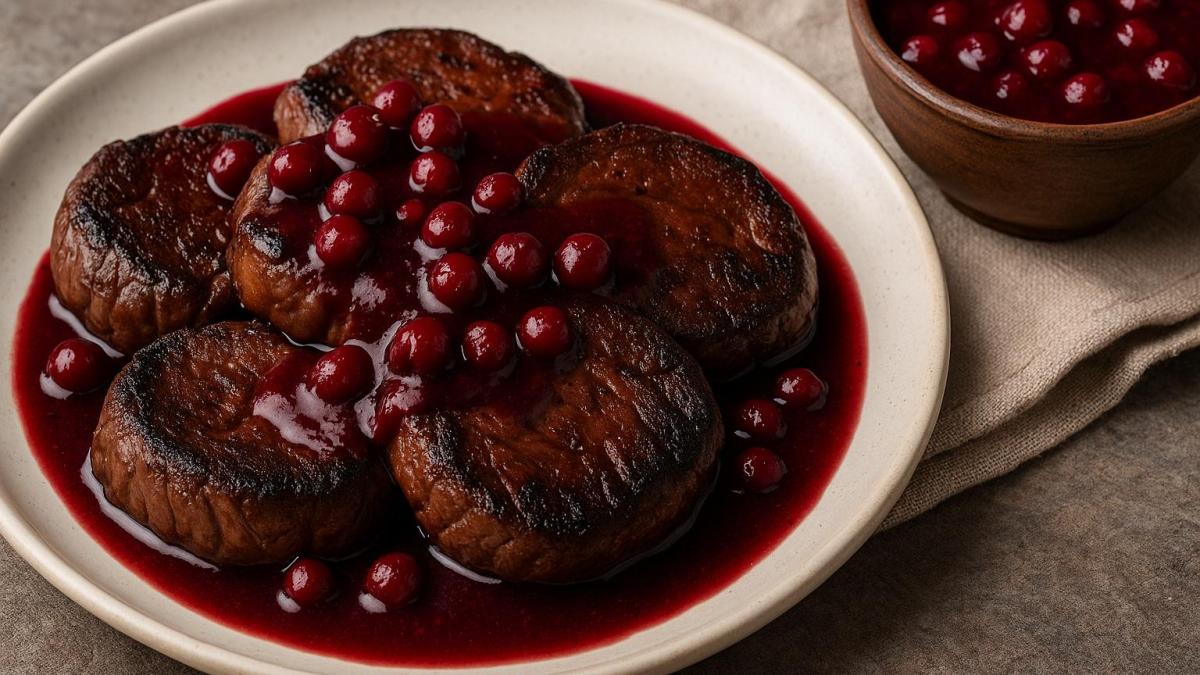 Мясо моржа в ягодном соусе Мясо моржа в ягодном соусе