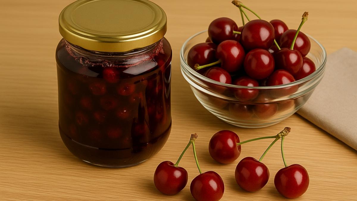 Вишнёвое варенье с косточками
