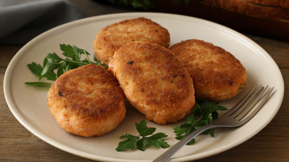 Рыбные котлеты из горбуши по-хабаровски Рыбные котлеты из горбуши по-хабаровски