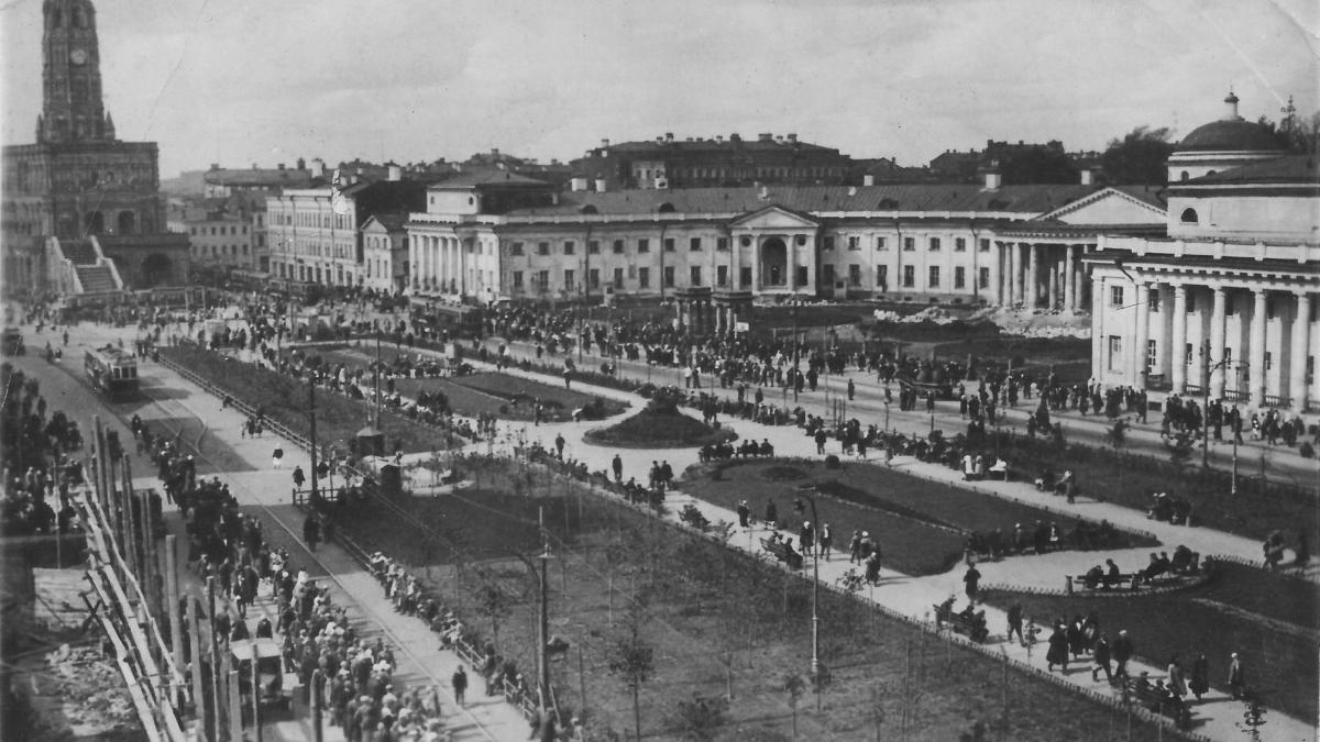 Москва. Сухаревская площадь и Сухарева башня.(отк.)1931-1932 v1 past15337