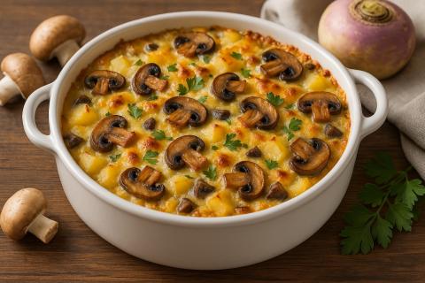 Специалисты по здоровому питанию советуют репу с грибами для разнообразия рациона осенью