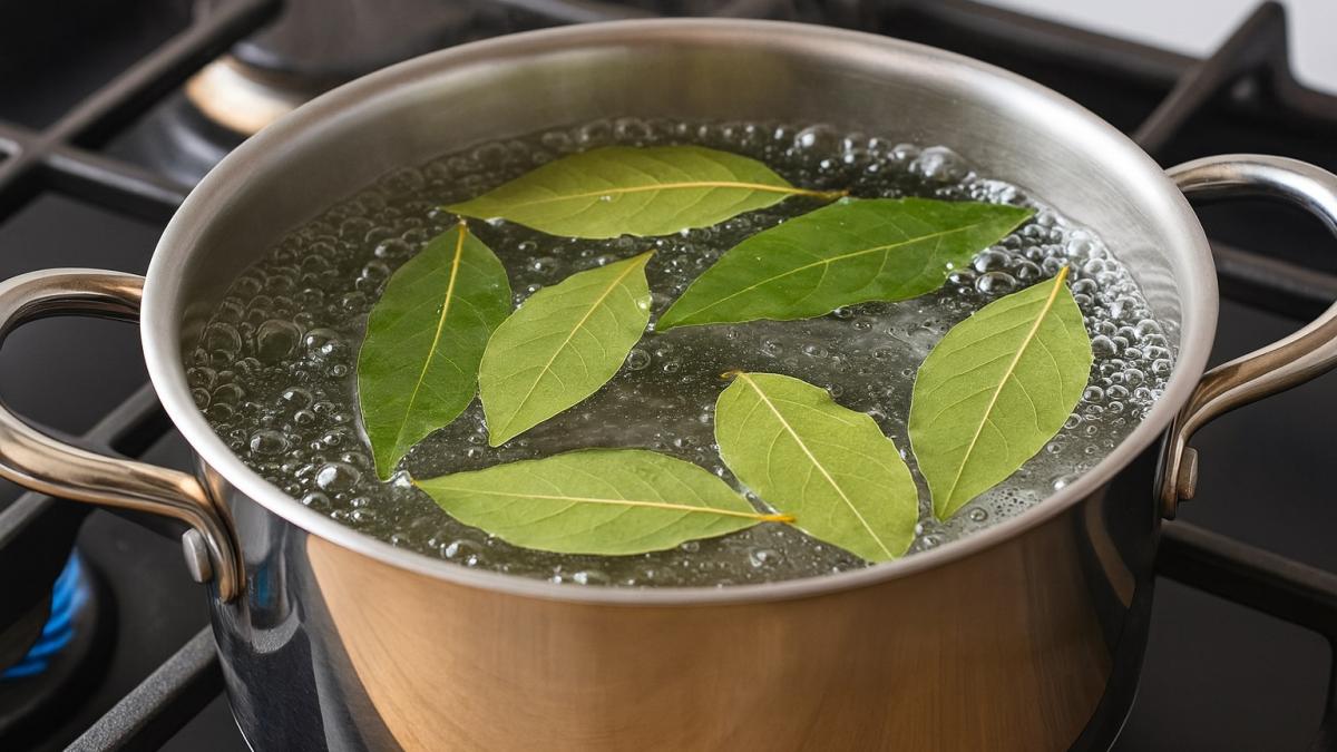 Кастрюля с лавровым листом
