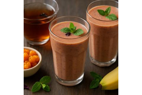 Смузи с морошкой и иван-чаем: витаминный напиток без кофеина для лета