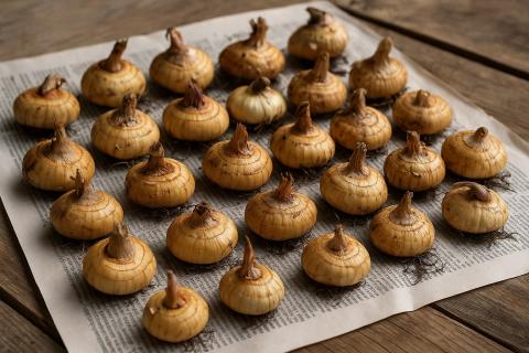 Неправильная просушка луковиц приводит к гибели растений зимой