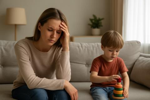 Уставшая мама