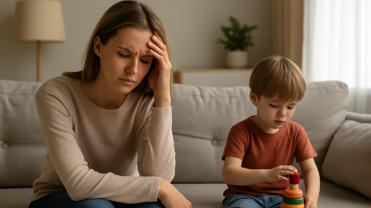 Уставшая мама