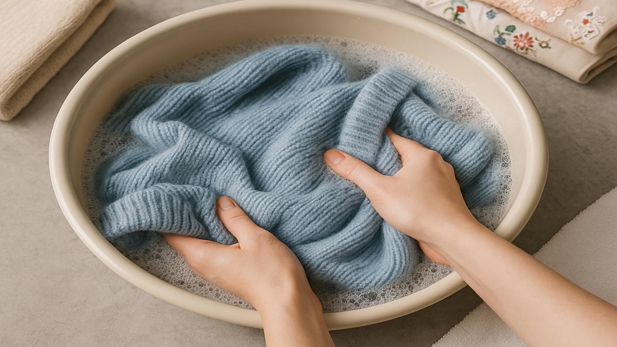 Ручная стирка шерсти