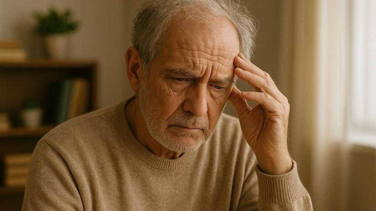Пожилой мужчина с потерей памяти