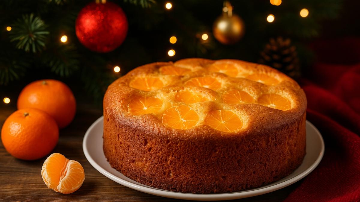 Шарлотка с мандаринами