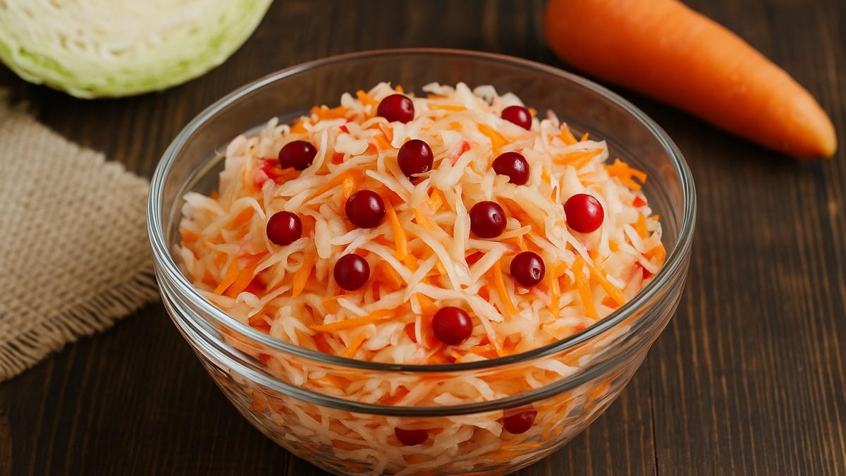 Капуста с клюквой и морковью Капуста с клюквой и морковью