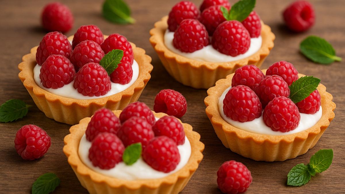 Корзиночки с малиной Корзиночки с малиной