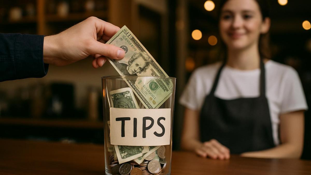 Чаевые в кафе