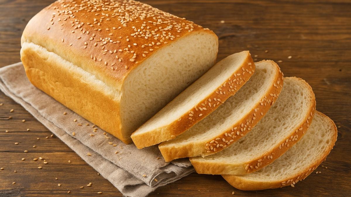Белый хлеб с кунжутом Белый хлеб с кунжутом