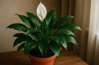 Спатифиллум, замиокулькас и крассула очищают воздух для комфортного сна