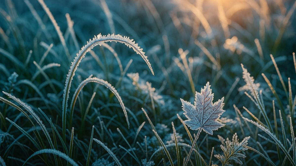 Первые заморозки на траве