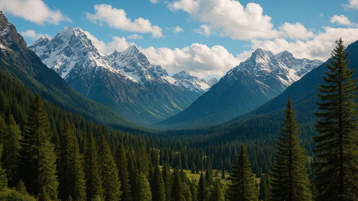 Горный пейзаж летом Горный пейзаж летом