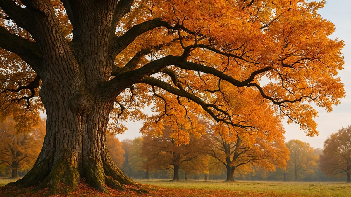 Старый дуб в октябре Старый дуб в октябре