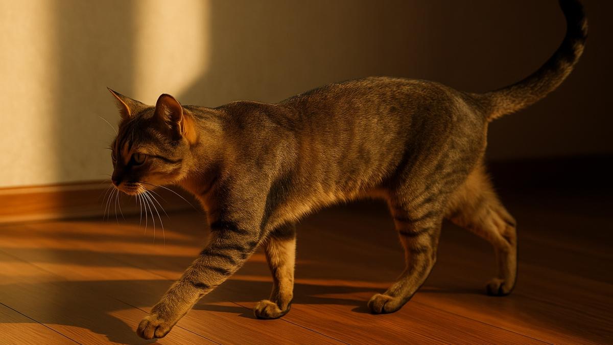 Кошка в движении