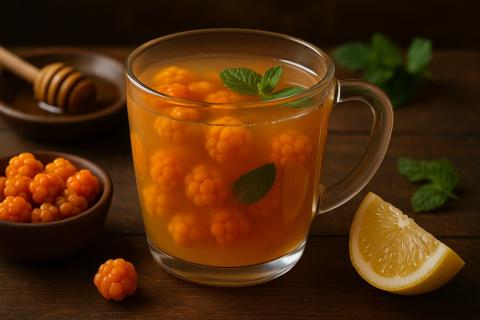 Фитотерапевт: напиток из морошки с мёдом укрепляет иммунитет в сезон простуд