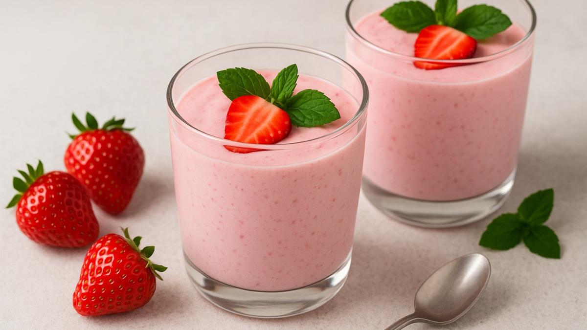 Крем из клубники с кефиром Крем из клубники с кефиром