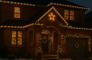 Новогоднее оформление сада создаёт атмосферу уюта — Огород