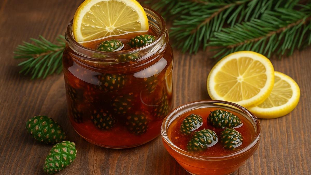 Варенье из еловых шишек с лимоном