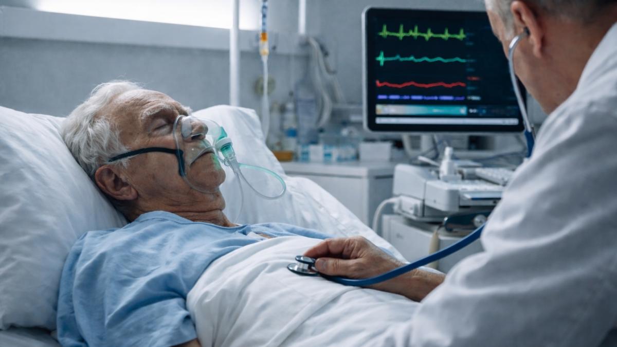 Мужчина в больнице