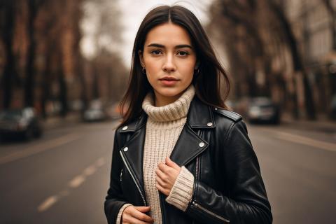 MyTrendBoutique: контраст кожи и трикотажа формирует главный силуэт межсезонья