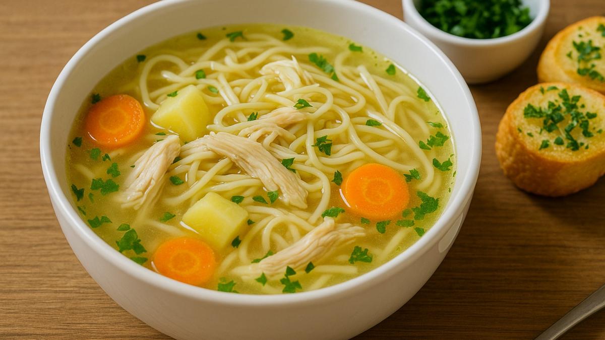 Куриный бульон с лапшой Куриный бульон с лапшой