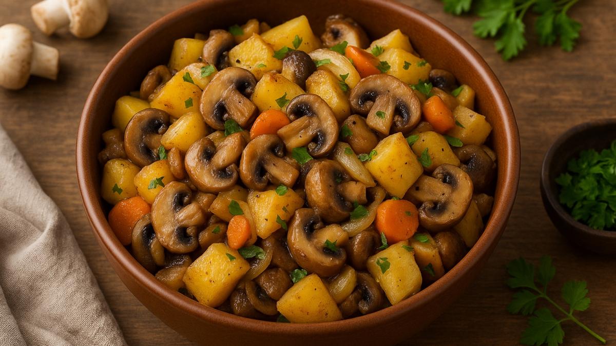 Жаркое из грибов и картофеля Жаркое из грибов и картофеля