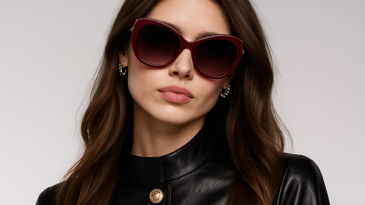 Модный образ с солнцезащитными очками и кожаной курткой