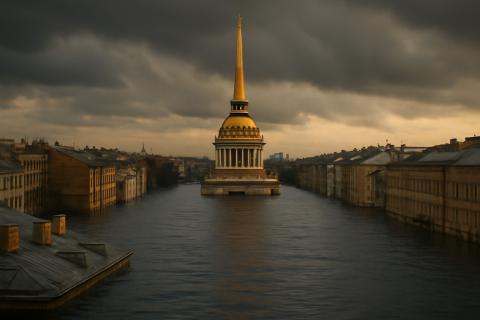 затопленный город