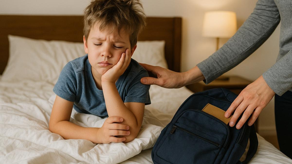 ребенок собирается в школу